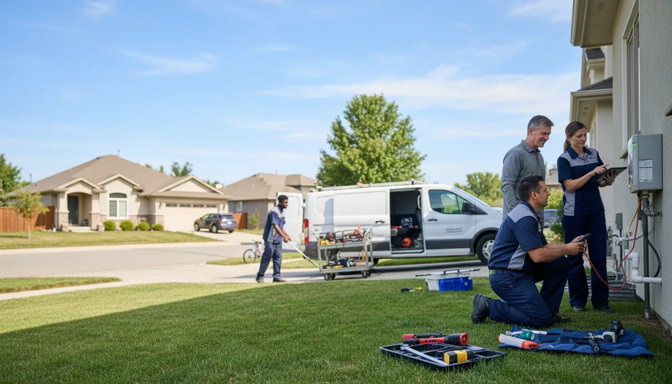 Tankless water heater service in Meriden, KS